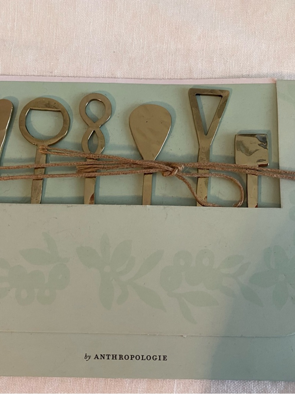 Anthropologie set of 6 Olive Picks